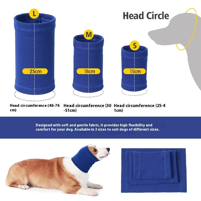 Pet Dog Comforter Headband & Scarf Set – Soft Cozy Winter Accessory