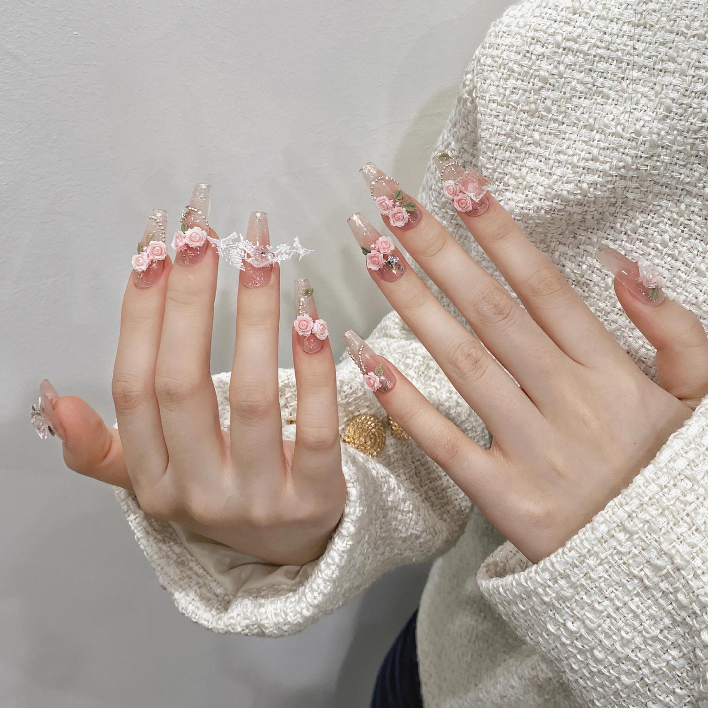Handmade UV Gel Nail Beauty Patches – Semi-Cured Nail Wraps, Salon Finish, Long-Lasting Glossy Manicure Stickers
