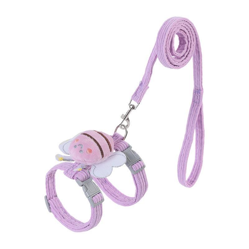 Wing-Shaped Cat Harness & Leash Set – Decorative Small Pet Walking Vest