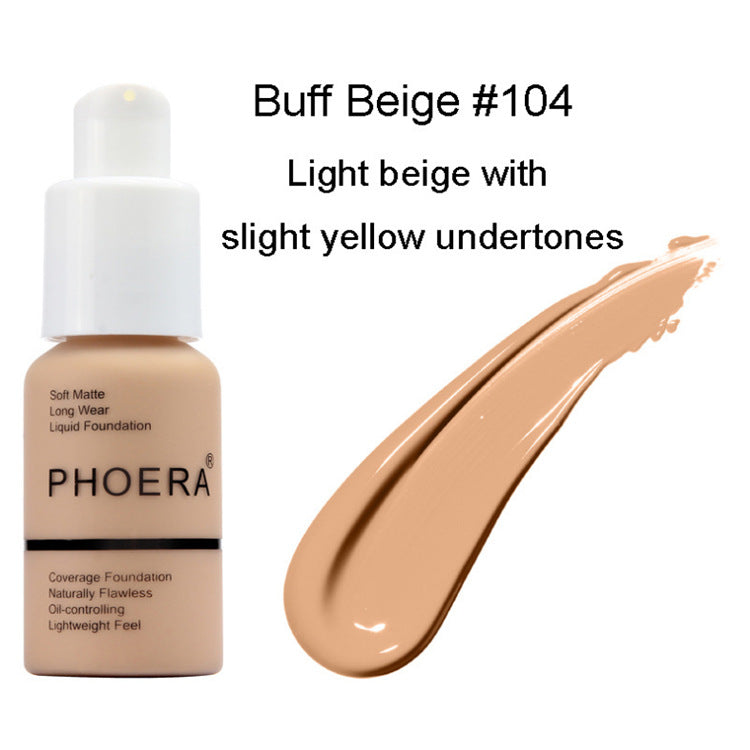 Oil-Control Matte Concealer Foundation Cream – Natural Finish, Long-Lasting