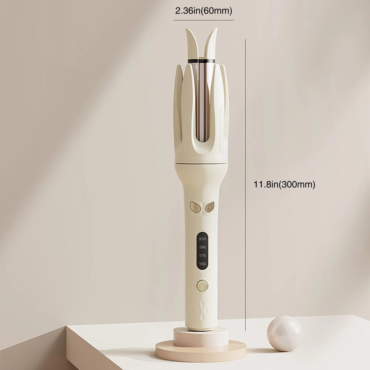 Automatic 28mm Hair Curler – 4 Heat Settings, Negative Ion, Smart Timer & Auto Shut-Off