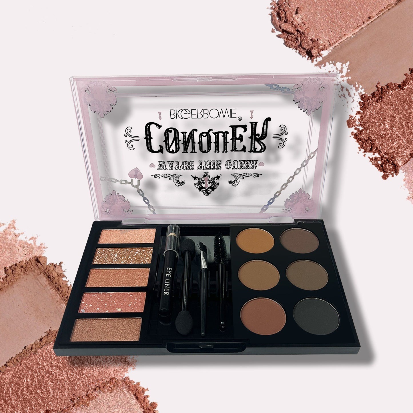 Eyebrow Cream & Powder Palette – Professional Brow Enhancer Kit with Stencils