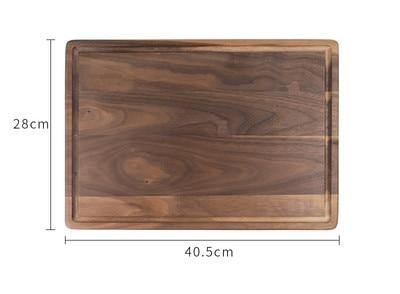 Black Walnut Wood Cutting Board – Creative Whole Tray for Fruits & Chopping