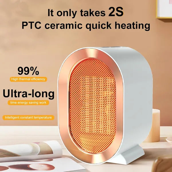 1200W Electric Space Heater Portable Two-Speed Indoor Fan White