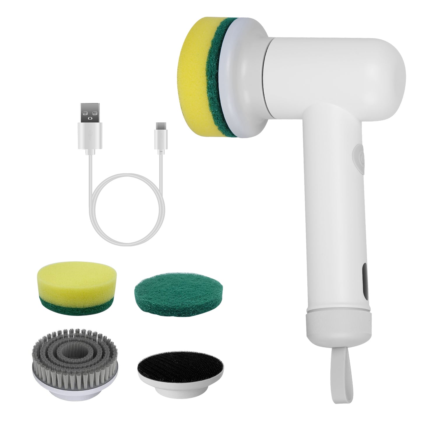 Cordless Electric Spin Scrubber Rechargeable Cleaning Brush Set