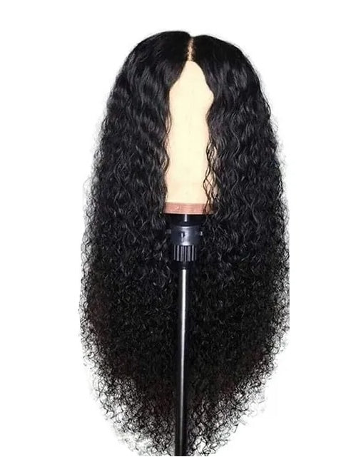 AA Brazilian Human Hair Lace Front Wig – Long Curly Wavy Hair, Natural Look for Women (US Stock)