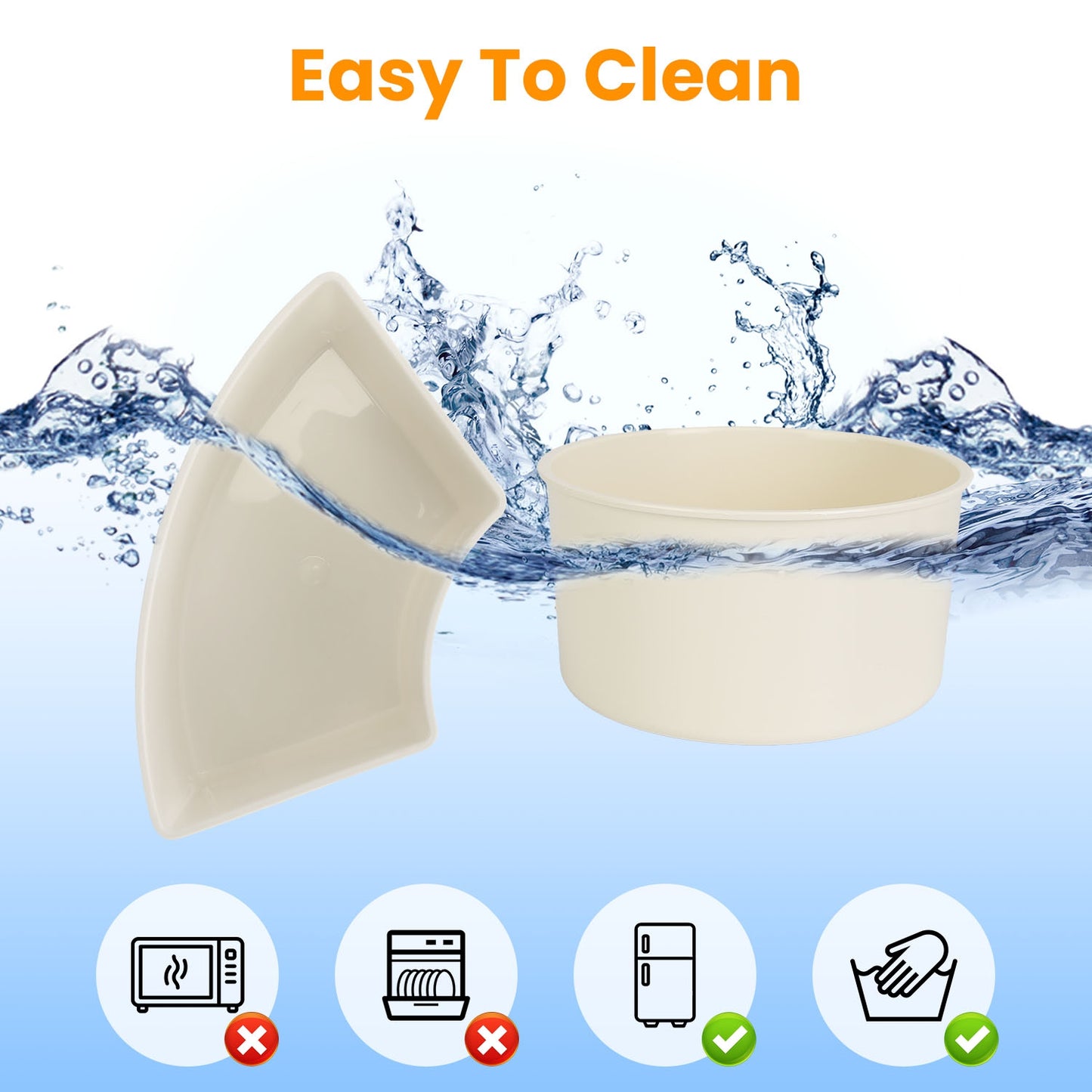 2PCS Rotating Divided Serving Tray with Lid & Handle – 6-Compartment Snack Box
