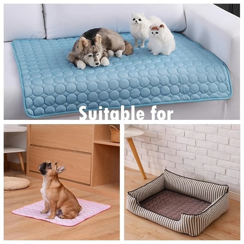 Extra Large Cooling Mat for Dogs & Cats – Summer Pet Bed, Ice Pad Blanket, Durable Pet Sofa Accessory