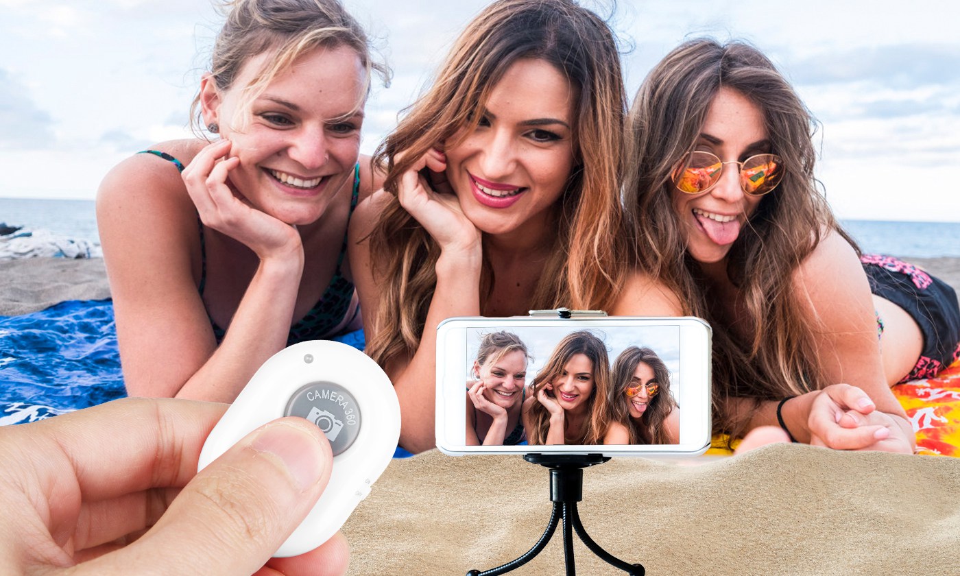 Wireless Bluetooth Shutter Remote for Android & iOS Phones