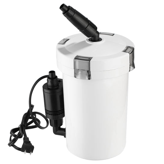 3-Stage External Canister Filter – 28G Aquarium, 105 GPH, Silent, 6W