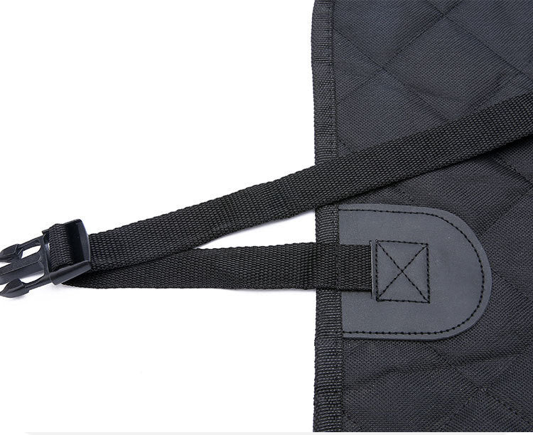 Dog Car Seat Cover & Pet Hammock – Rear Seat Protector with Mesh Window, Zipper & Storage Pocket for Travel
