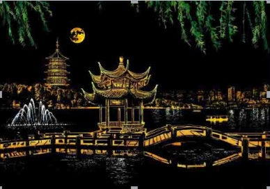 Decorative Scratch Painting – World Sightseeing Drawing Paper for Gifts & Home Décor