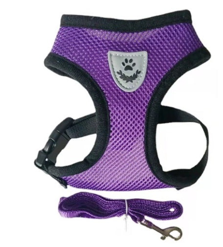 Luxury Multi-Color Dog Harness – Stylish & Comfortable Pet Gear