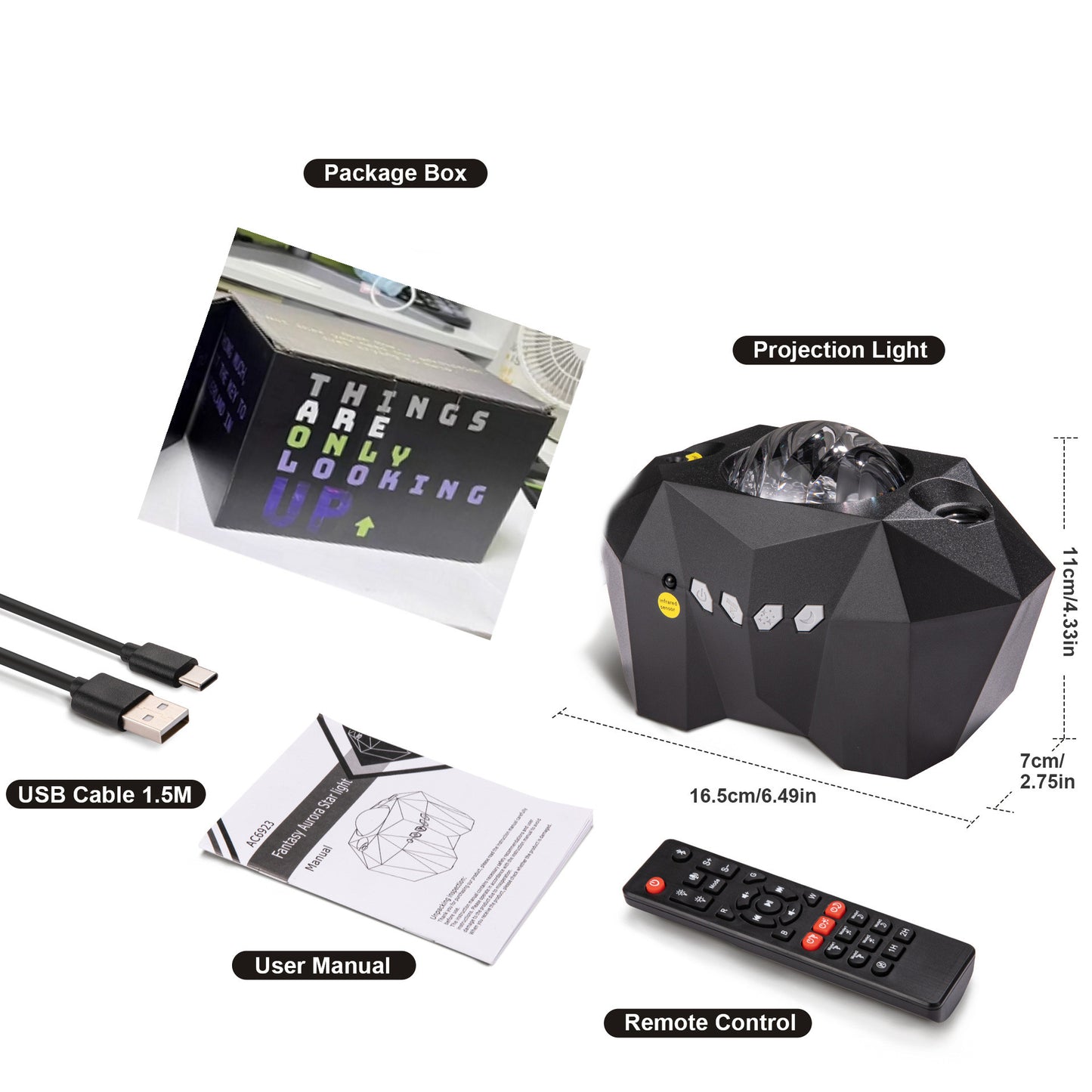USB Ocean Star Projector Lamp Bluetooth Music Water Pattern Light