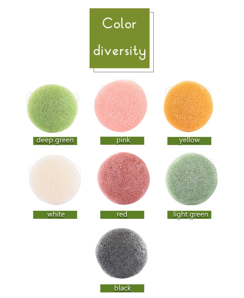 Konjac Facial Cleansing Sponge – Natural Exfoliating Face Puff