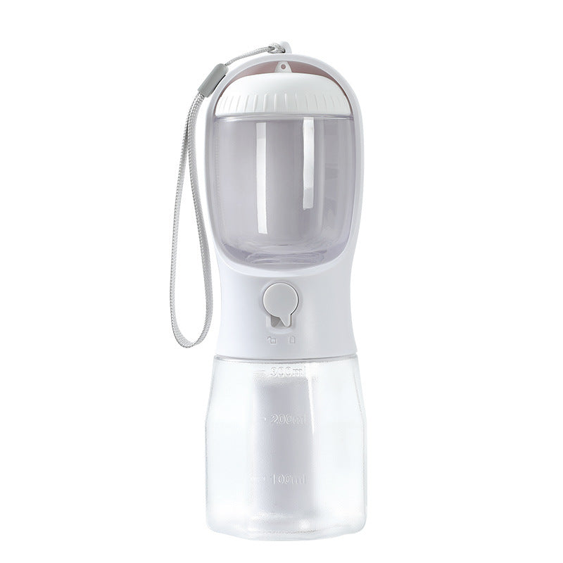 Portable 3-in-1 Dog Water Cup with Food Storage & Poop Bag Dispenser