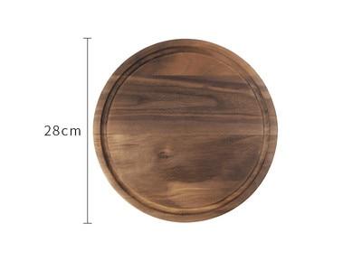 Black Walnut Wood Cutting Board – Creative Whole Tray for Fruits & Chopping