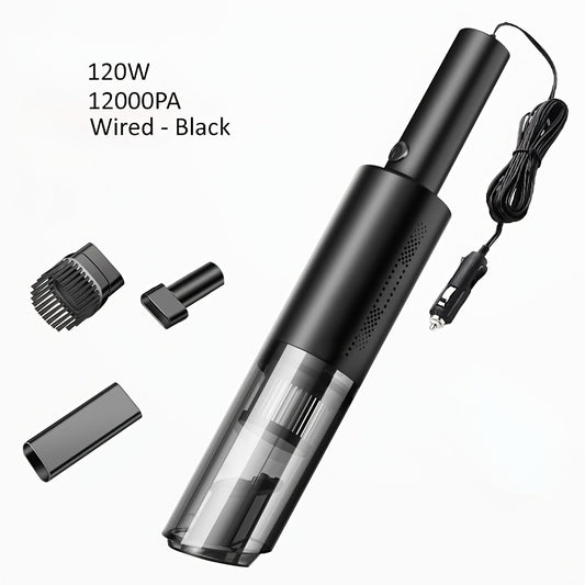 120W Handheld Car & Home Vacuum Cleaner 12000Pa Rechargeable