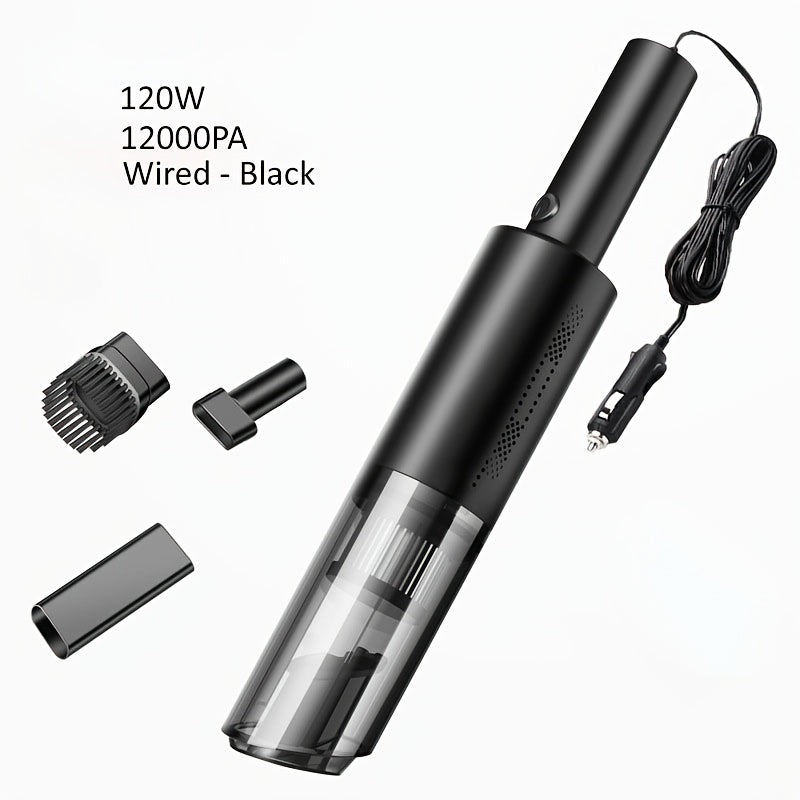 120W Handheld Car & Home Vacuum Cleaner 12000Pa Rechargeable