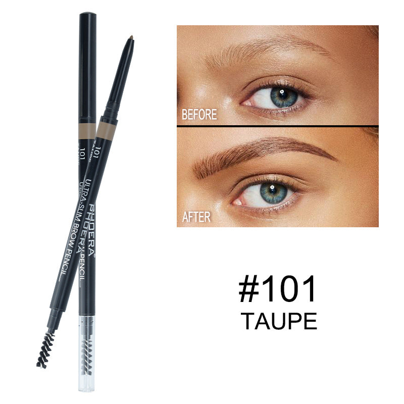 PHOERA 5-Color Thin Eyebrow Pencil – Long-Lasting, Smudge-Proof, Natural Look