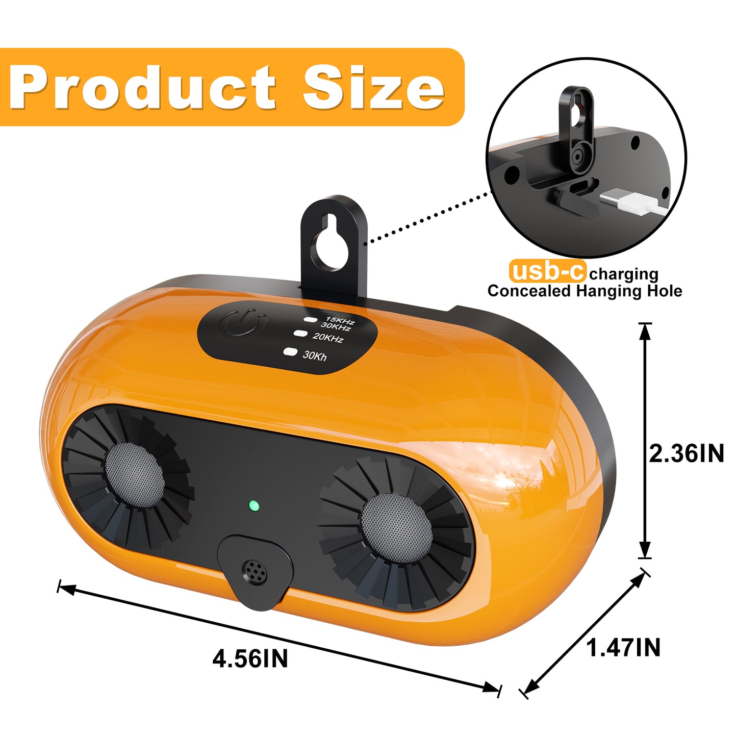 Ultrasonic Dog Bark Deterrent Anti-Barking Device 3 Modes 50FT Range Indoor & Outdoor for All Dog Sizes