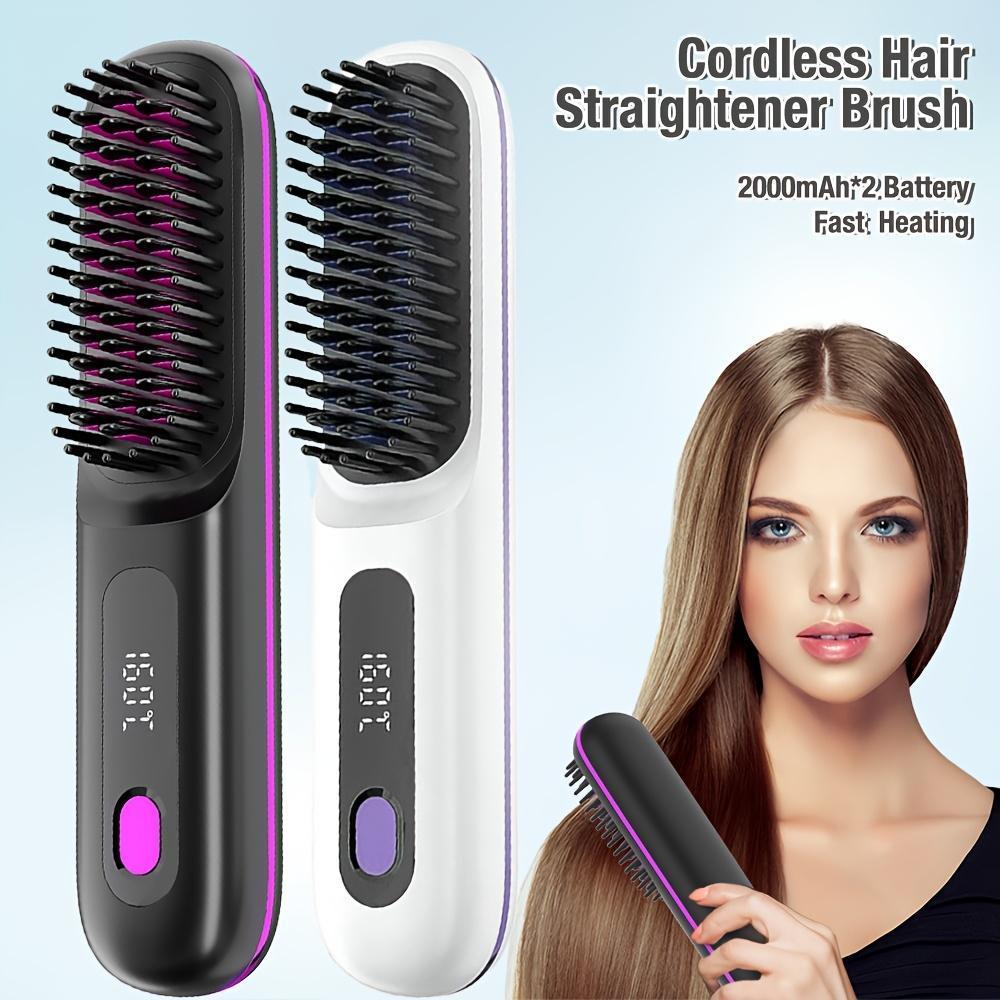 USB Wireless Hair Straightening & Curling Comb – Gentle on Hair