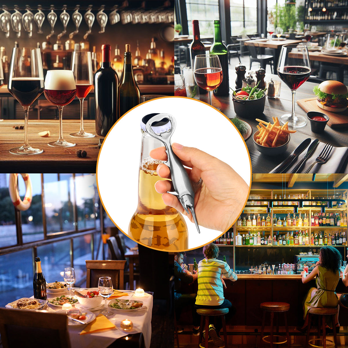 Swordfish Handle Metal Beer Bottle Opener – Kitchen & Bar Gadget Gift