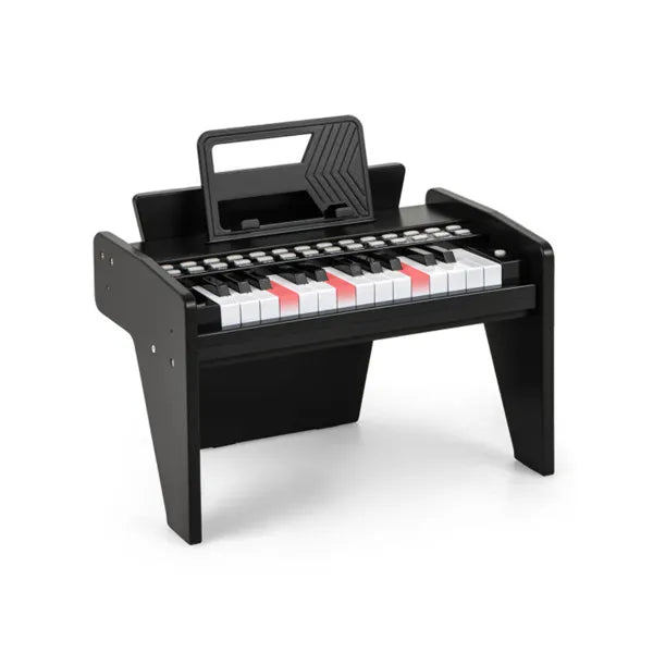 25 Keys Mini Digital Piano for Kids – Lighted Teaching Mode with 6 Tones & 15 Demo Songs