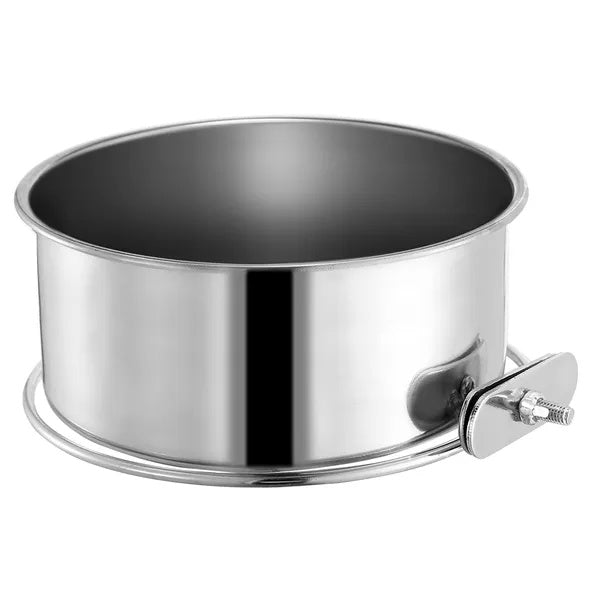 Detachable Pet Food & Water Bowl with Clamp Holder – No-Spill Cage Feeder for Dogs, Cats & Small Animals