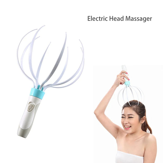 Electric 8-Claw Head Massager – Scalp Vibration массажер for Stress Relief & Full Body Relaxation