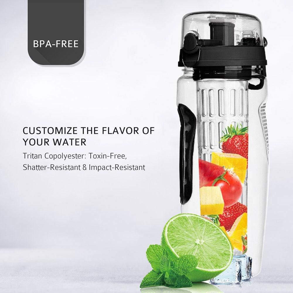 32oz Fruit Infuser Water Bottle – BPA Free Sports Infusing Drink Bottle