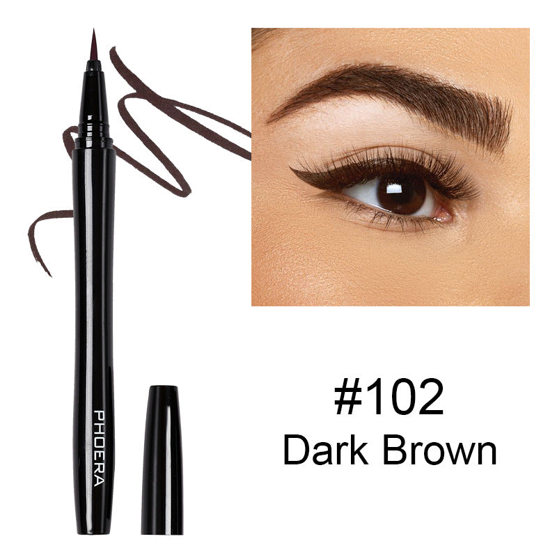 PHOERA Precision Liquid Eyeliner – Waterproof, Long-Lasting, Straight Tip