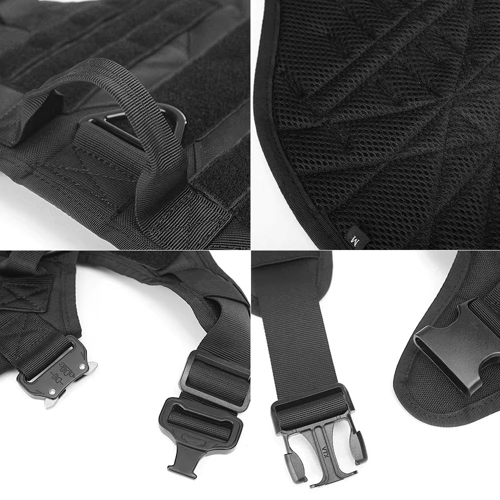Luxury Camouflage Dog Harness & Leash Set – Adjustable Nylon Chest Vest for Small & Medium Dogs