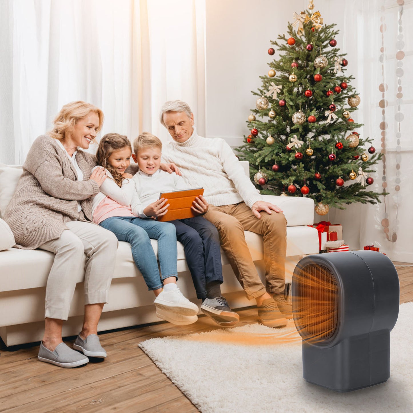400W Portable Mini Desktop Space Heater Personal Small Heater