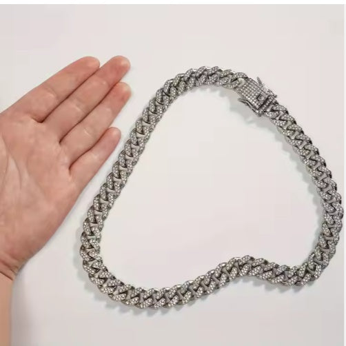 Luxury Sparkling Dog & Cat Chain Collar – Alloy Metal Choker