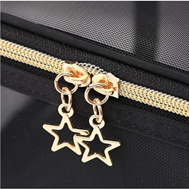2PCS Hanging Toiletry & Makeup Bag – Double-Layer Portable Cosmetic Case