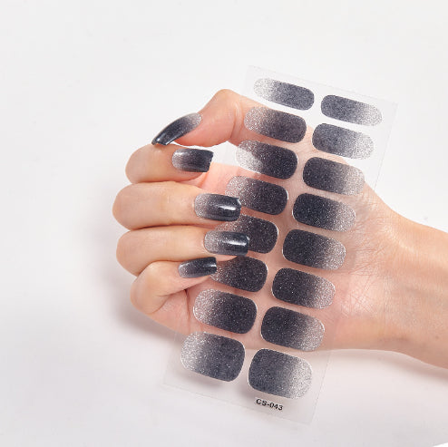 Pure Color 16-Pack Nail Stickers – Easy DIY Nail Art Sheets
