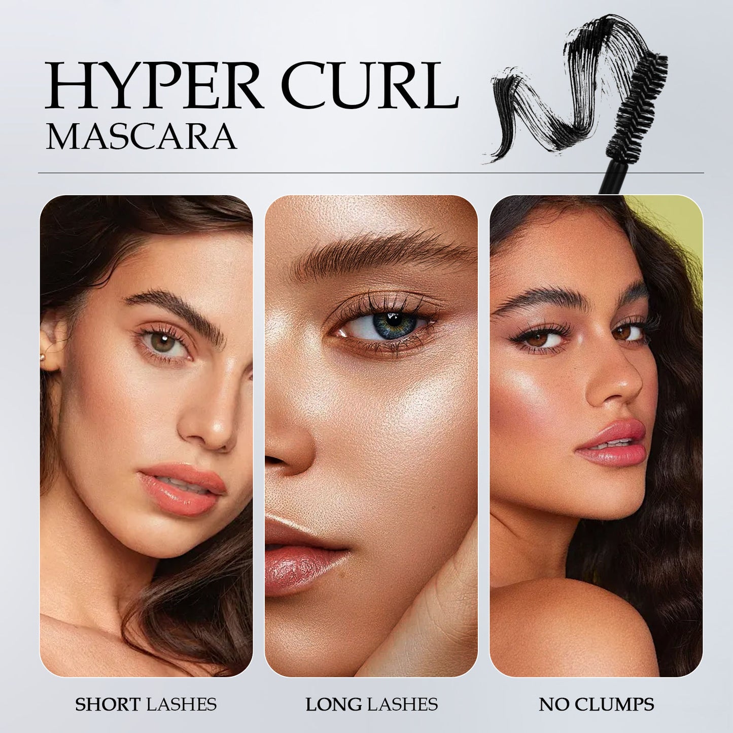 Las Chicas 2-Pack Waterproof Mascara – 12-Hour Volume & Length, Clump-Free, Oil-Proof Black