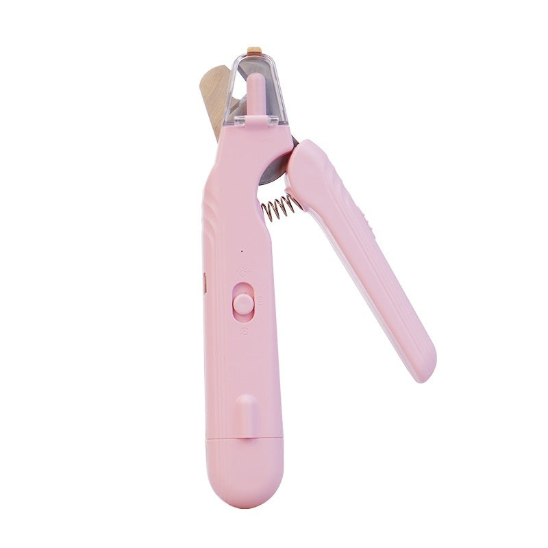 2-in-1 Pet Nail Clippers with LED Light – Dog & Cat Paw Trimmer with Safety Blood Guard