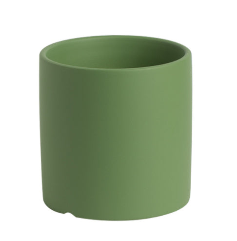 Nordic Industrial Ceramic Flowerpot – Colorful Succulent Planter with Drainage Tray