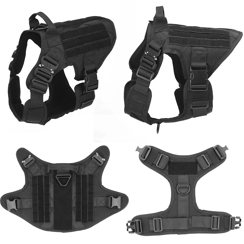 Luxury Camouflage Dog Harness & Leash Set – Adjustable Nylon Chest Vest for Small & Medium Dogs