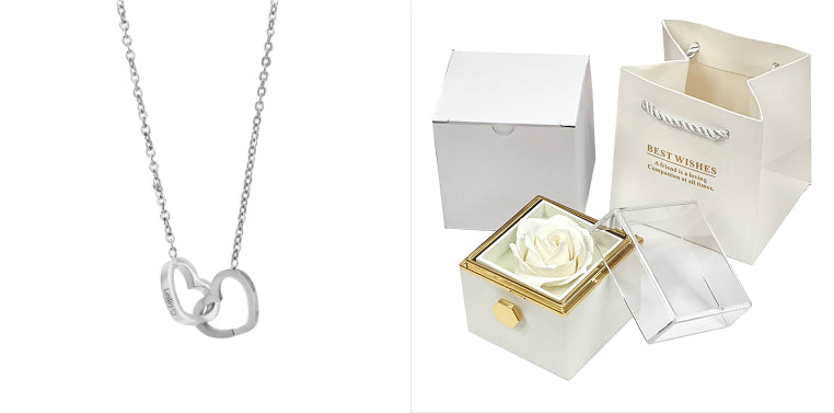 Rotating Soap Flower Rose Gift Box – Creative Jewelry & Valentine’s Day Gift for Women