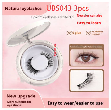 Magnetic Suction False Eyelashes – Little Devil Supernatural Look, No-Glue Magnet Lash Set