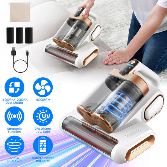 16KPa Mattress Vacuum Cleaner Handheld UV Bed Vacuum