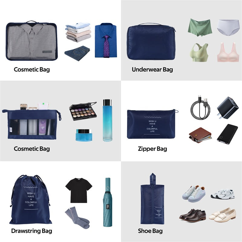Home Fashion Simple Solid Color Storage Bag – Foldable Closet Organizer