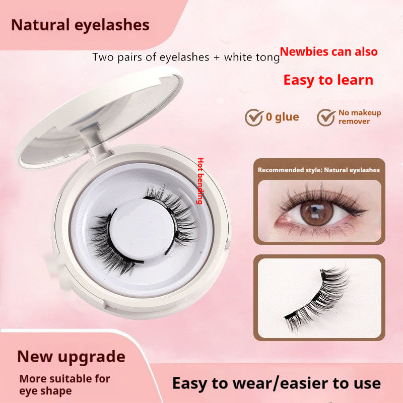 Magnetic Suction False Eyelashes – Little Devil Supernatural Look, No-Glue Magnet Lash Set