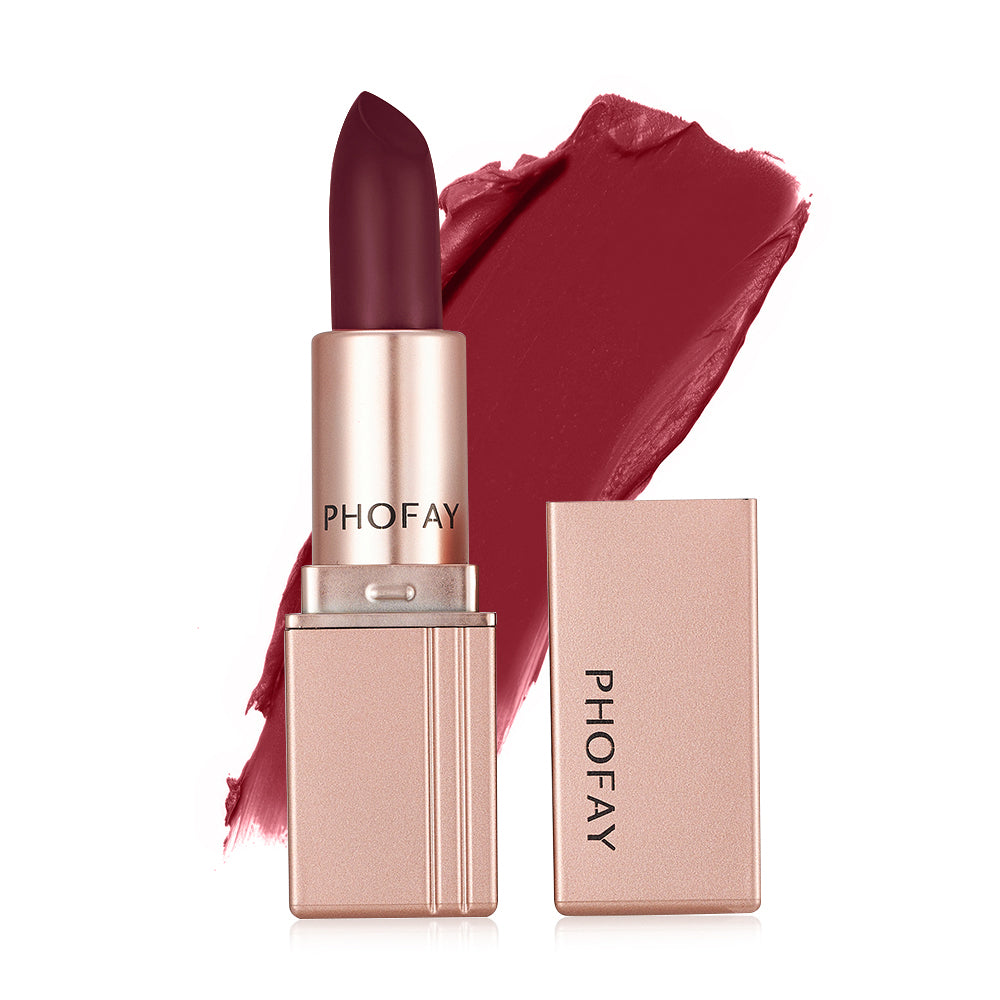 PHOFAY Long-Lasting Matte Lipstick – Smooth, Bold, & Hydrating Lip Color