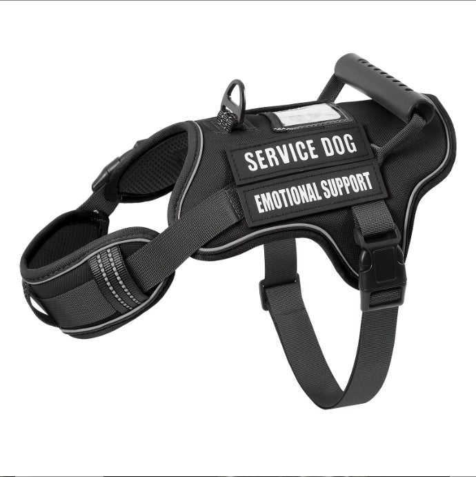 USLOCAL Tactical Dog Harness No-Pull Adjustable Reflective Vest with Control Handle for Walking & Training