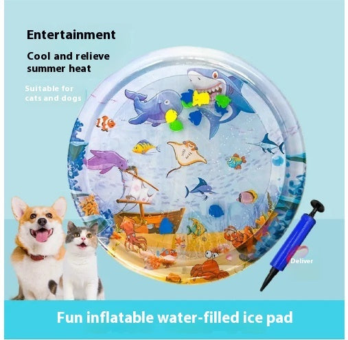 “Summer Cooling Pet Mat – Ice Pad Bed for Dogs & Cats | Puppy Kennel Cooling Cushion”