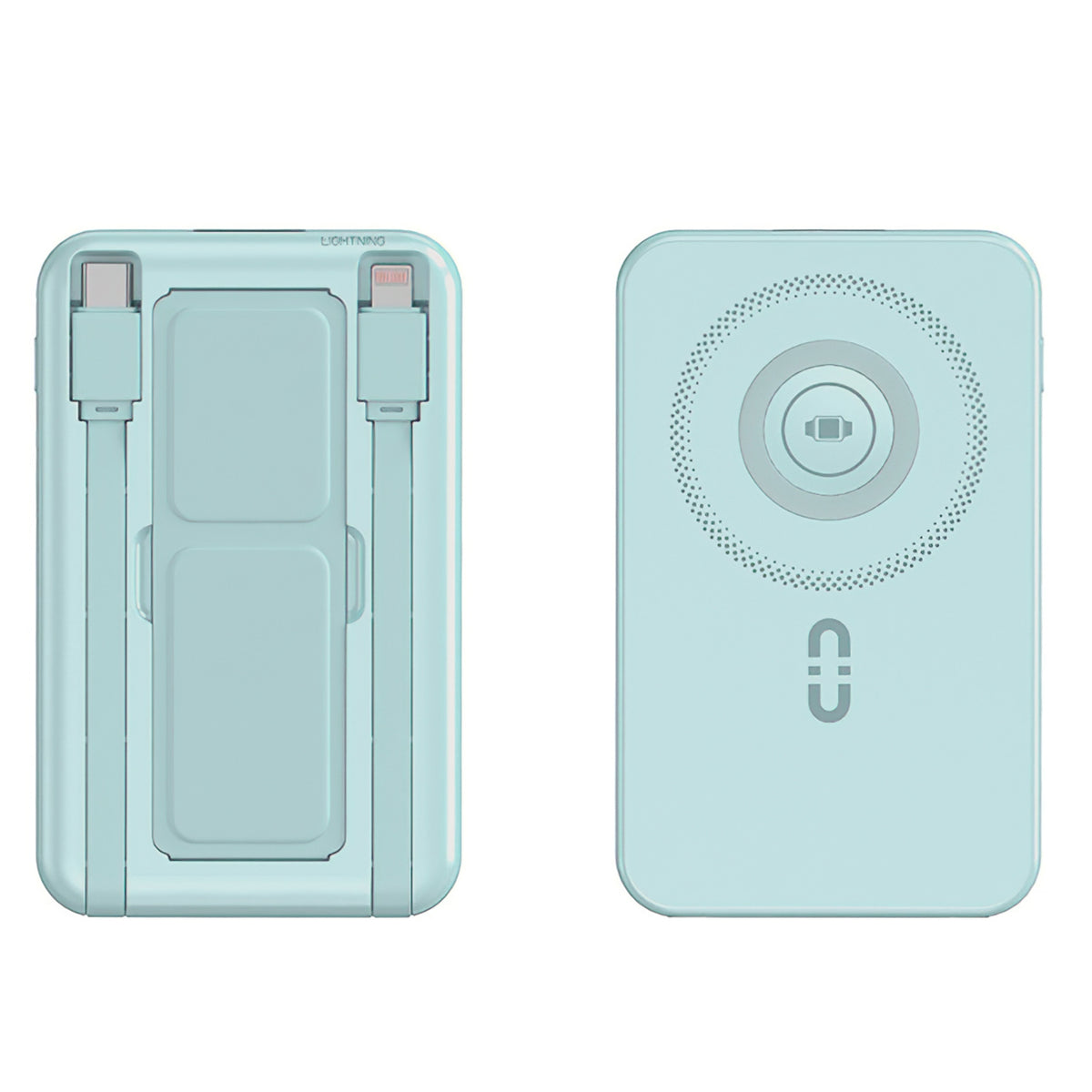 Magnetic power bank with integrated phone stand